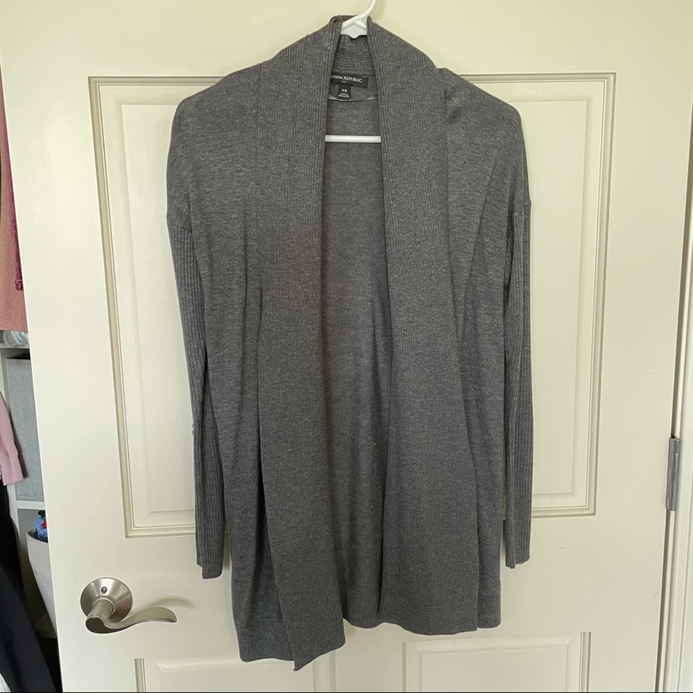 Banana Republic Grey Cardigan Size XS